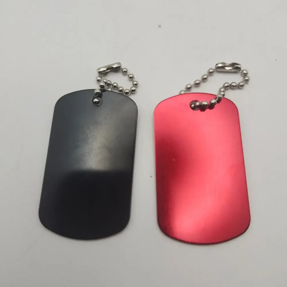 Remember Your Baptism 2pc Dog Tag Keychain Set 1 Peter 3:21 Christian Black Red